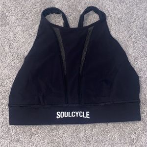 NWOT Soulcycle x Lululemon Black Sports Bra